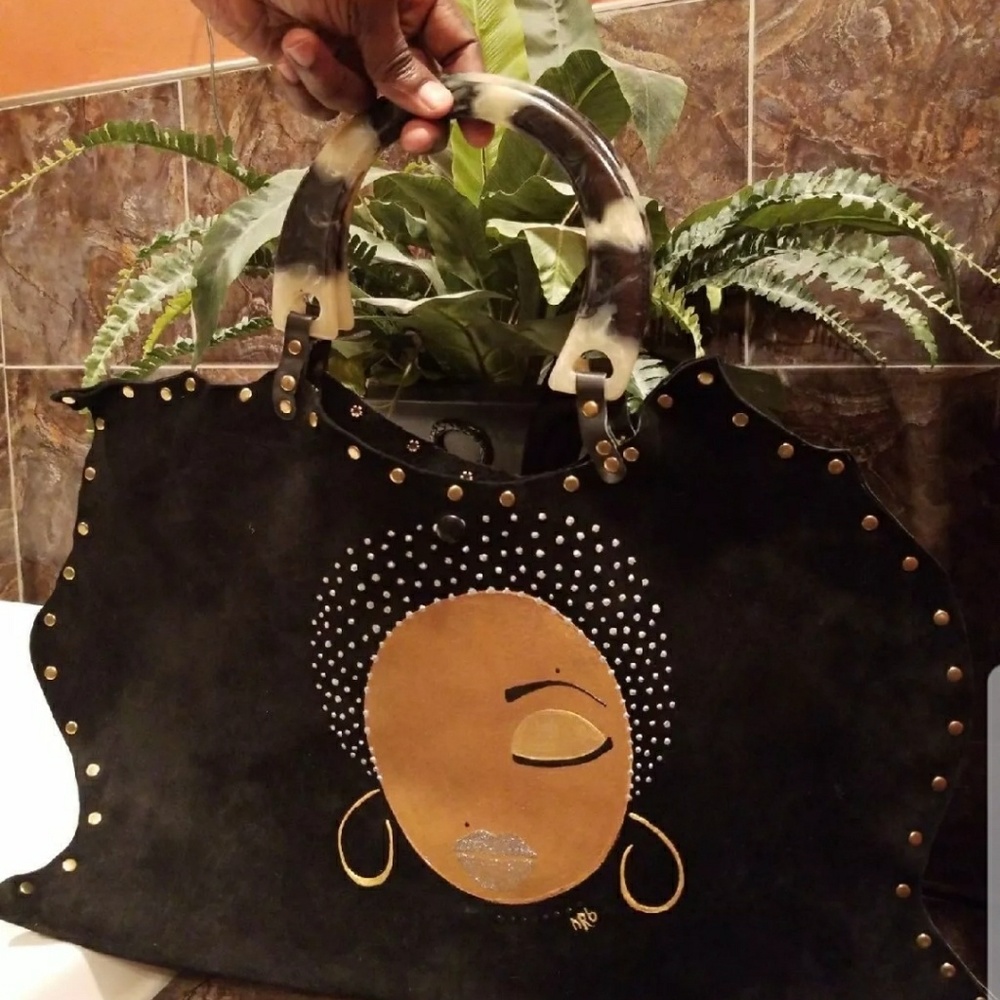 New suede handbag